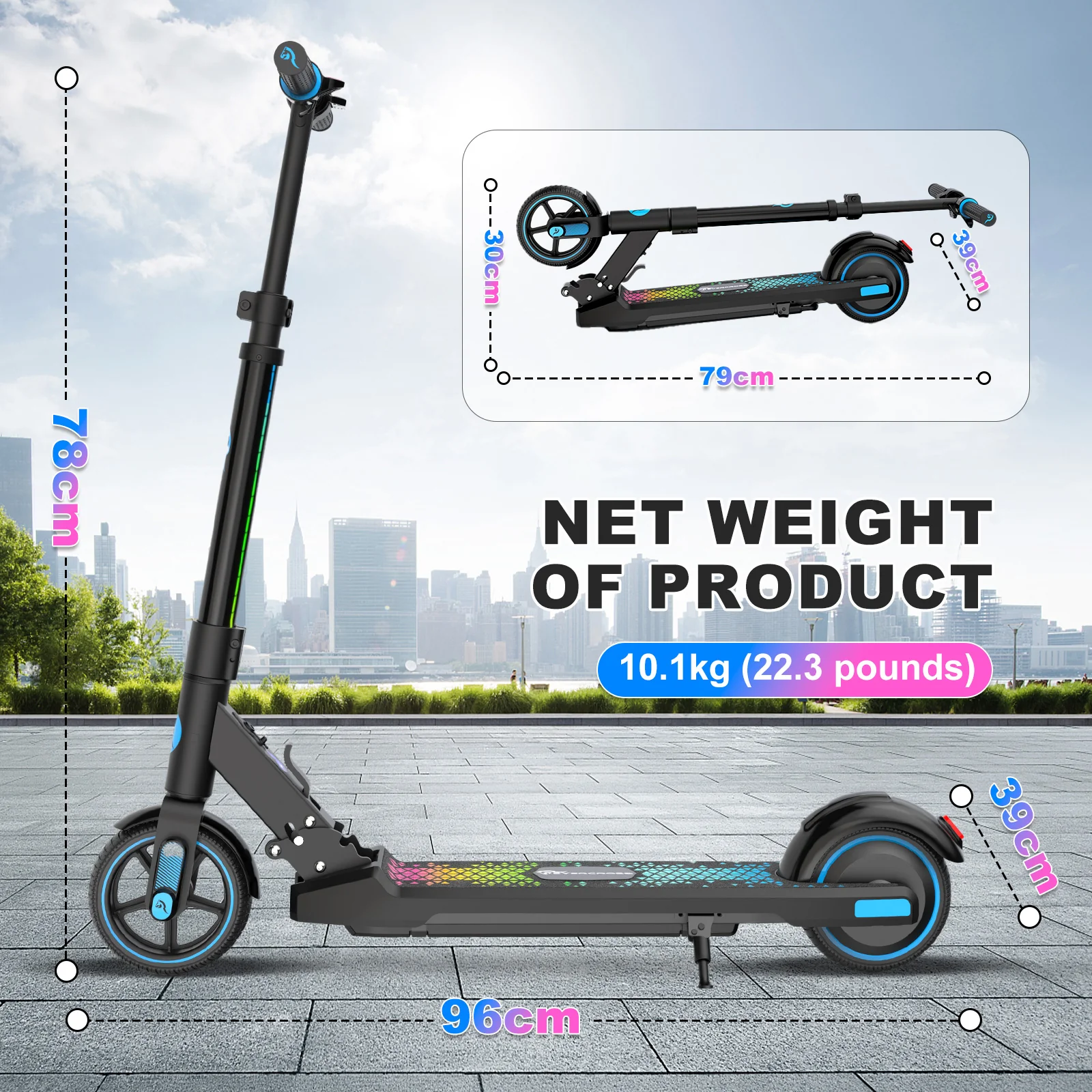 EVERCROSS EV06C Electric Scooter for Kids Ages 6 to 12 - Image 3