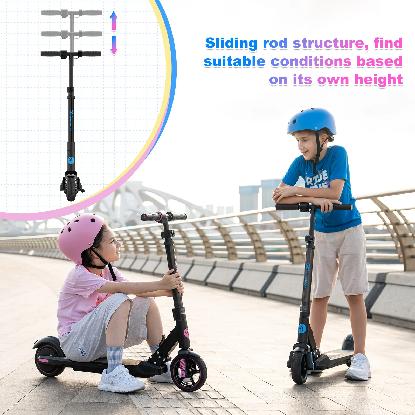 EVERCROSS EV06C Electric Scooter for Kids Ages 6 to 12 - Image 6