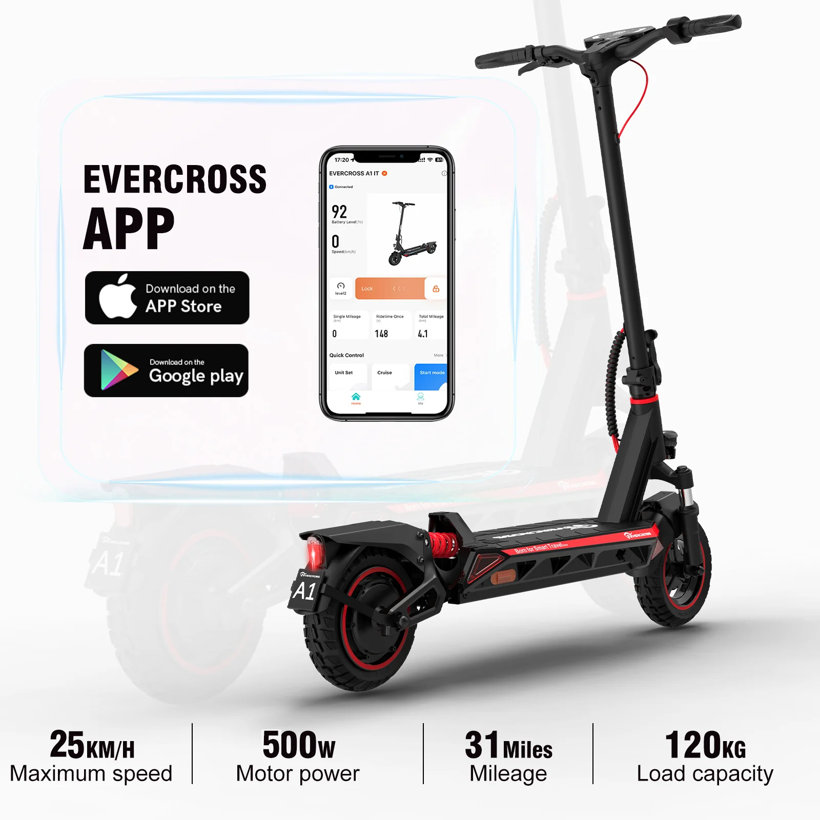 EVERCROSS A1 Electric scooter - Image 4