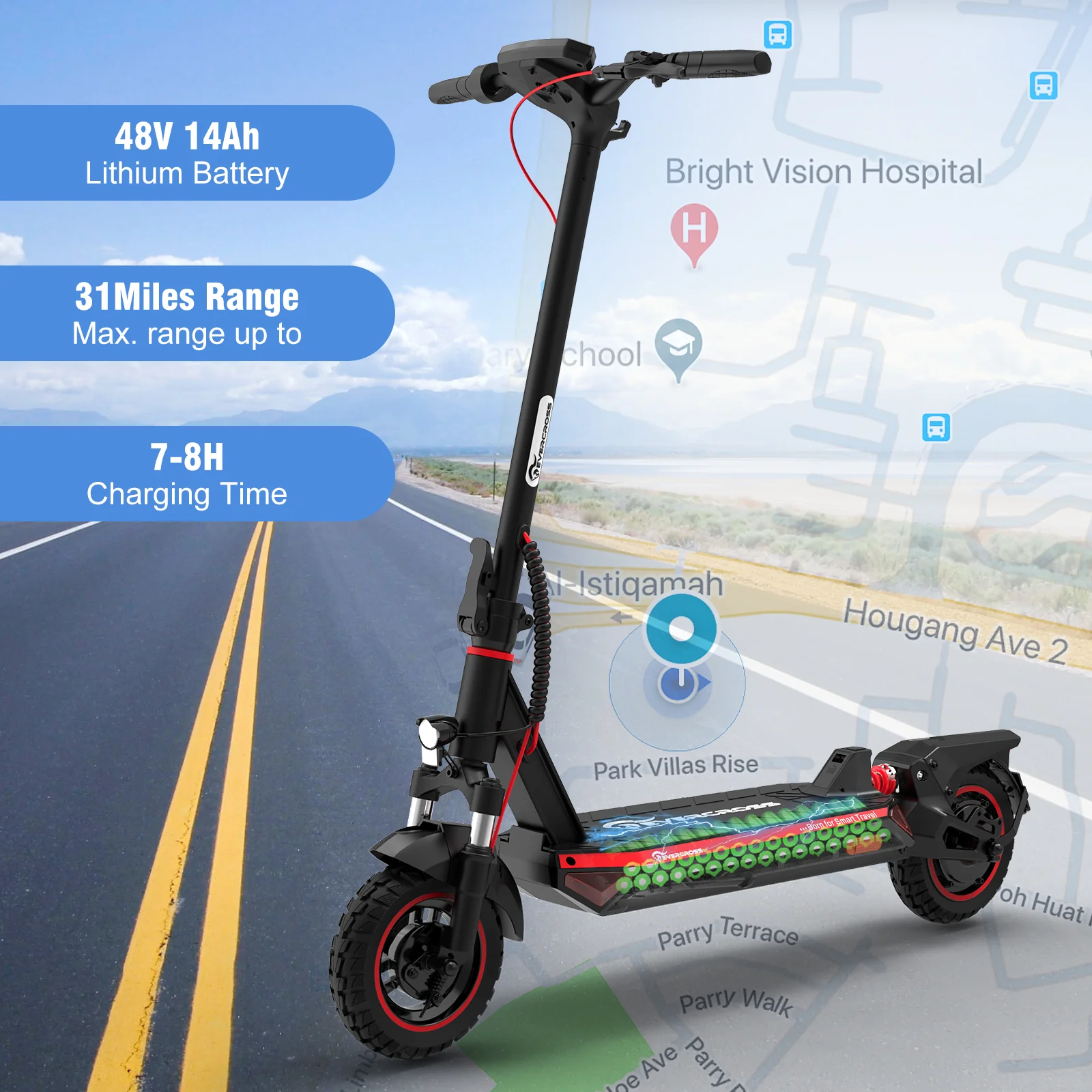 EVERCROSS A1 Electric scooter - Image 5