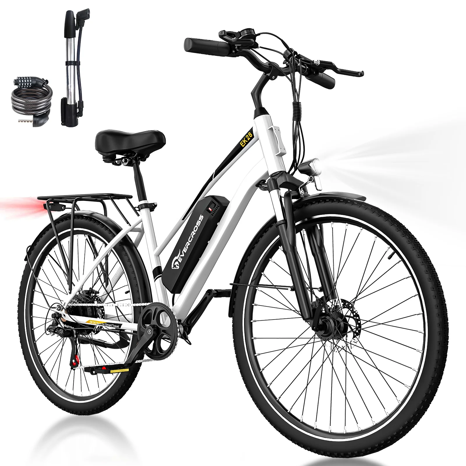 EVERCROSS 28 28-inch Tire Electric Bicycle-APP - Image 3