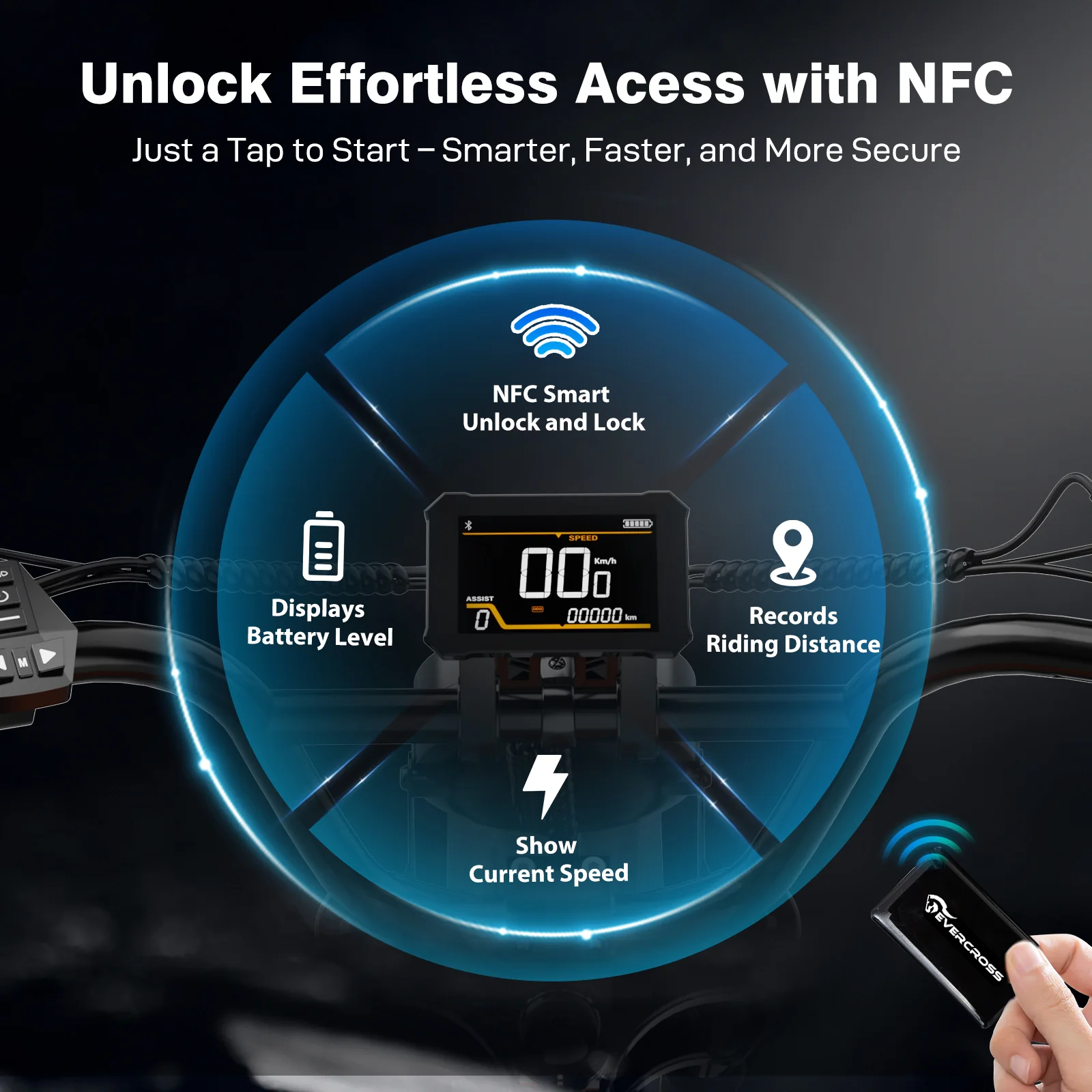 EVERCROSS EK30 Powerful Electric Bike for Adults-NFC - Image 4