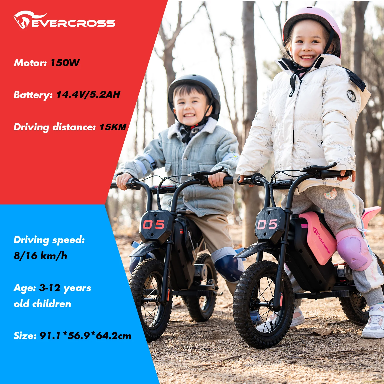 EVERCROSS EV05M Electric Motorcycle for Children from 3 to 12 Years Old - Image 3