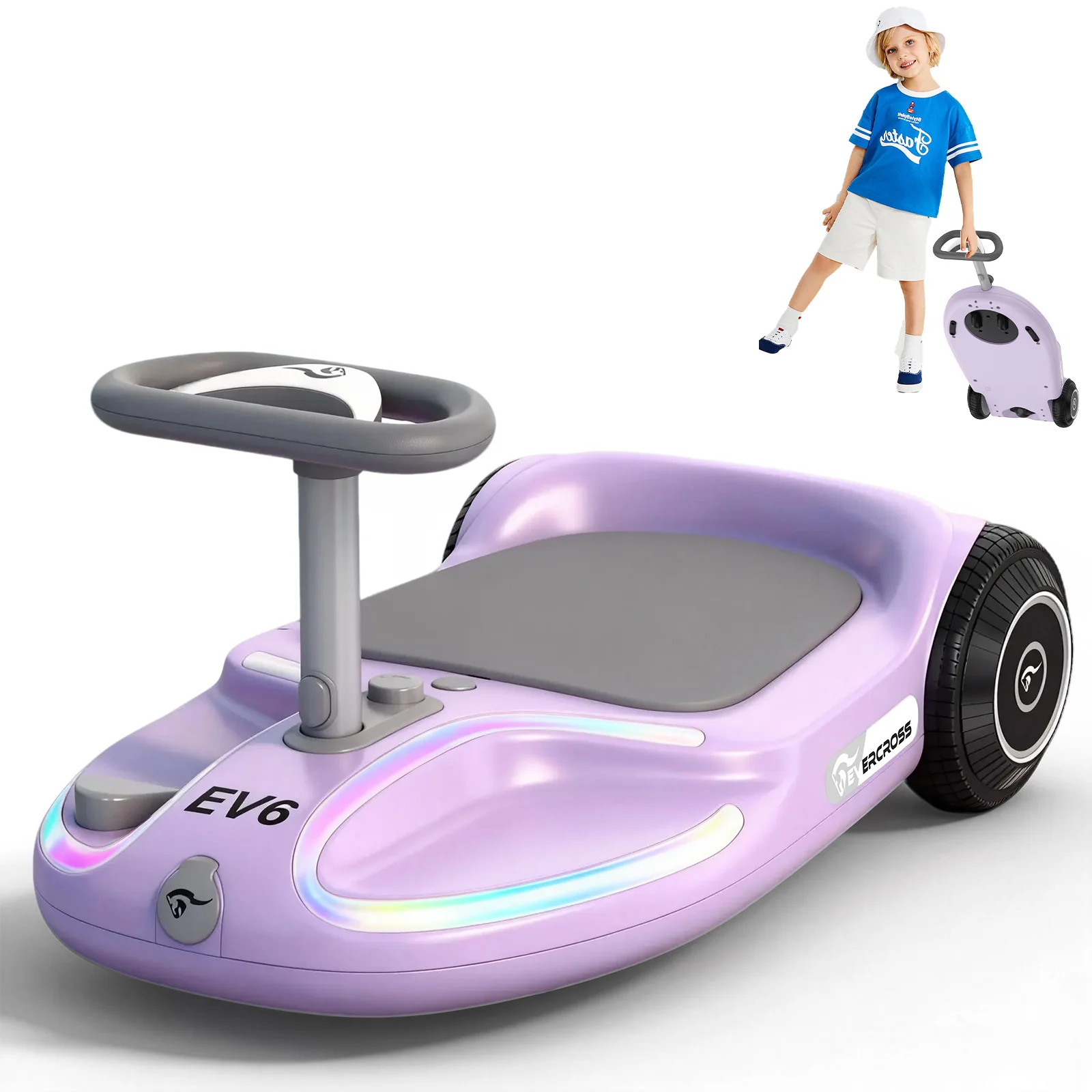 EVERCROSS EV6 Kids Electric Car, 4-in-1 Scooter and Rocker - Image 5