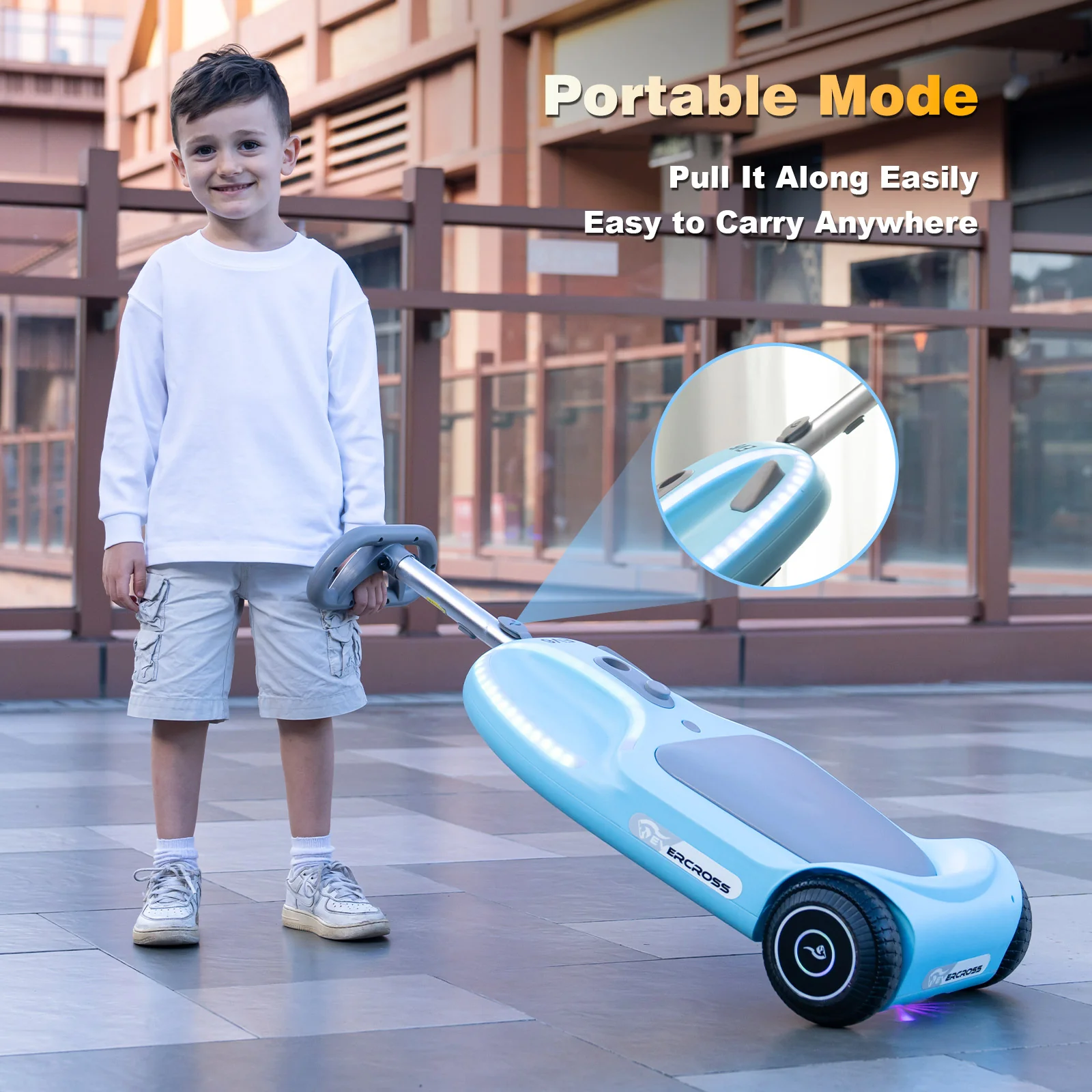 EVERCROSS EV6 Kids Electric Car, 4-in-1 Scooter and Rocker - Image 6