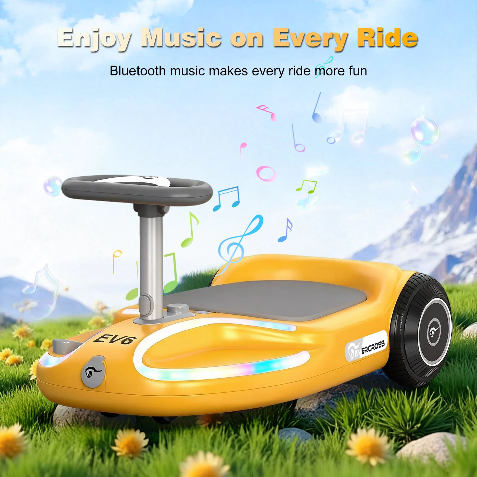 EVERCROSS EV6 Kids Electric Car, 4-in-1 Scooter and Rocker - Image 8