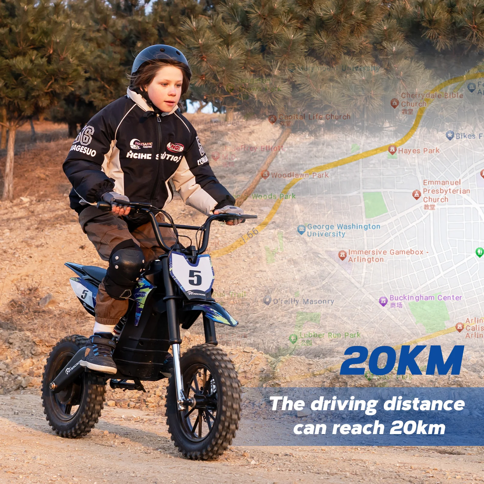 EVERCROSS EV65M Electric Off-Road Motorcycle for Ages 12+ - Image 7