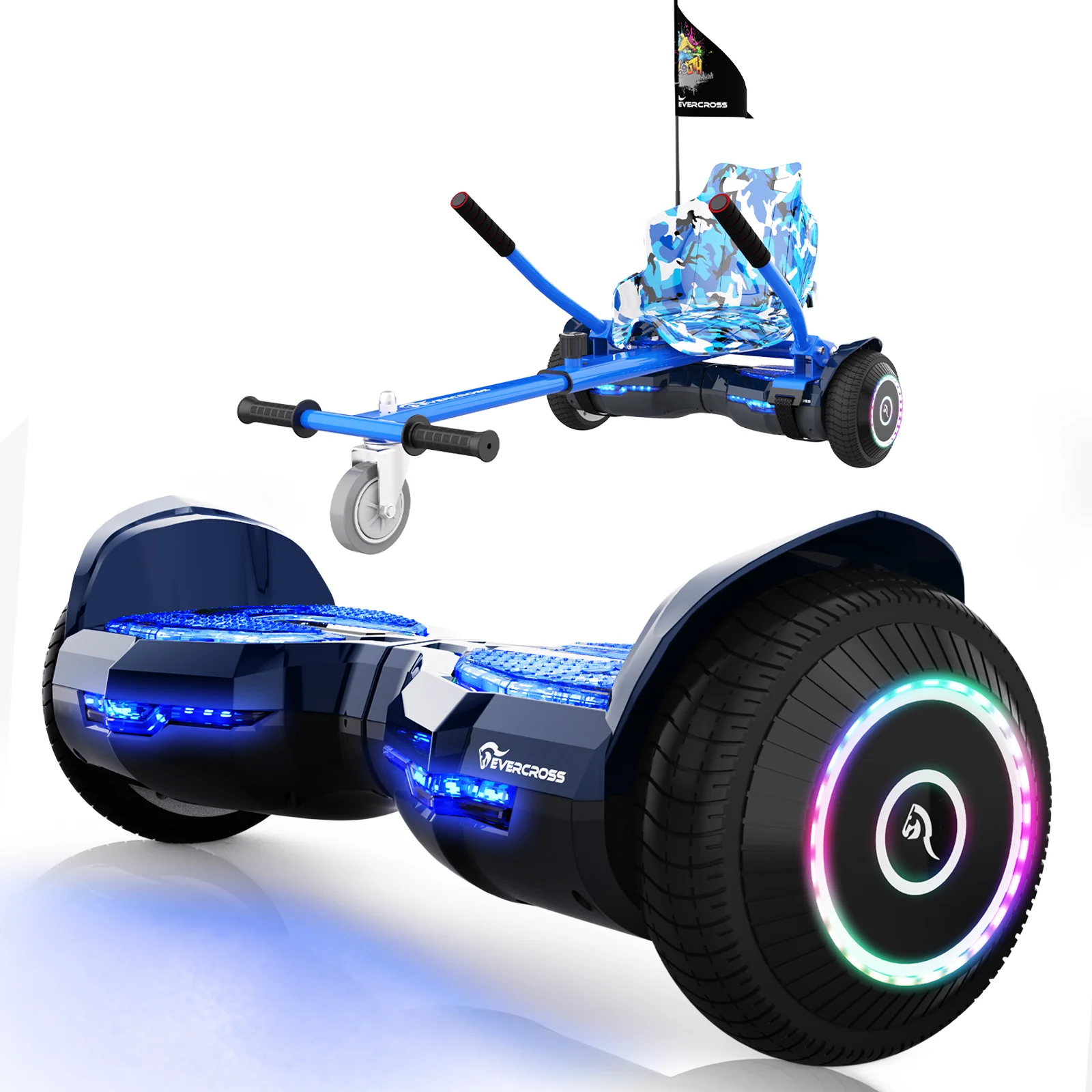 EVERCOSS EV2 Hoverboard, 6.5 Pulgadas Hoverboard Automatic Balancing with Bluetooth - Image 3